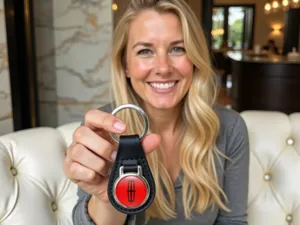 Lincoln Leather Keychain Durable Design Racing Premium
